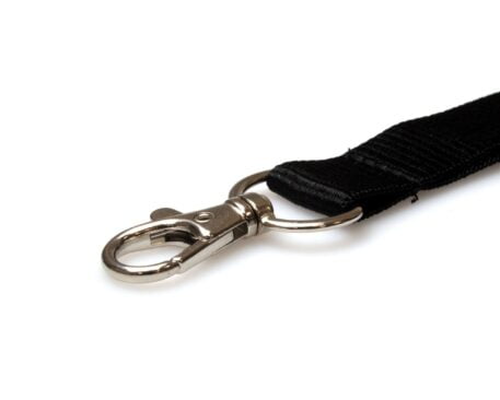 20mm Lanyard with Safety Breakaway & Trigger Clip (Black)