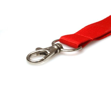 20mm Lanyard with Safety Breakaway & Trigger Clip (Red)