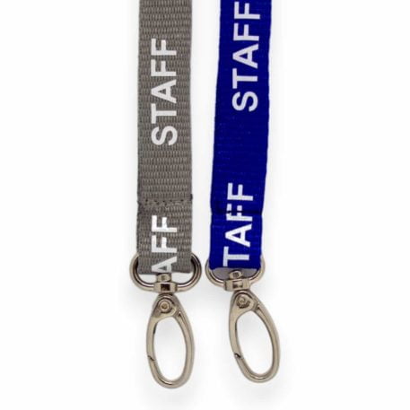 15mm Staff Lanyards with Breakaway & Metal Lobster Clip