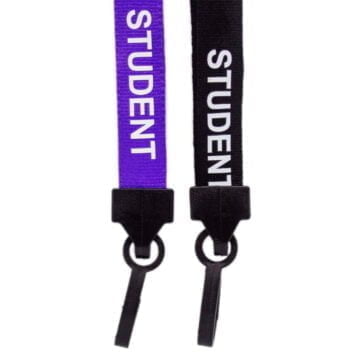 15mm Student Lanyards with Breakaway & Plastic Clip