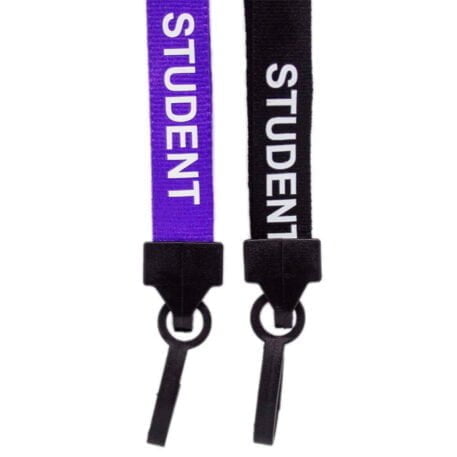 15mm Student Lanyards with Breakaway & Plastic Clip