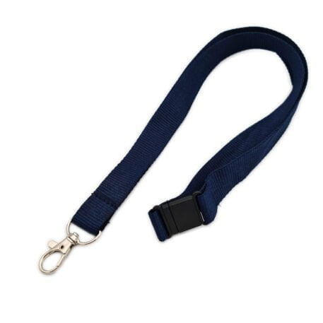 w-prp220mm Lanyard with Safety Breakaway & Trigger Clip (Dark Blue)