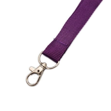 w-prp220mm Lanyard with Safety Breakaway & Trigger Clip (Purple)