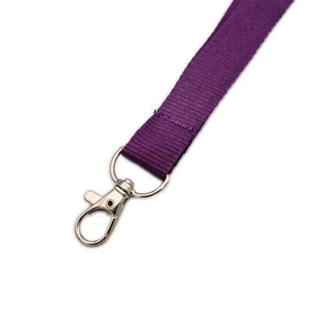 w-prp220mm Lanyard with Safety Breakaway & Trigger Clip (Purple)