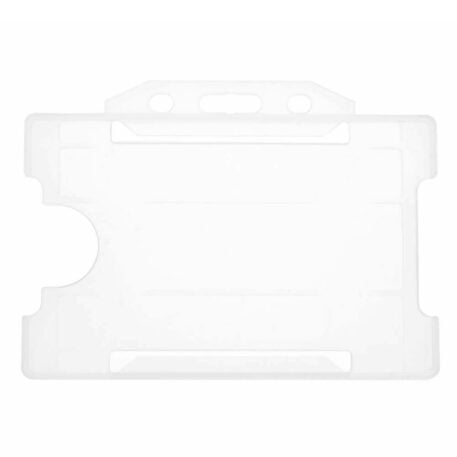 Clear ID Card Holder Single-Sided Rigid Plastic (Horizontal / Landscape)