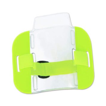 Security Armband Adjustable Badge Holder (Yellow)