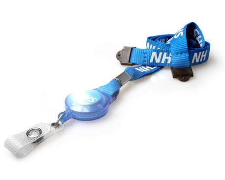 15mm NHS Retractable Lanyard with Badge Reel