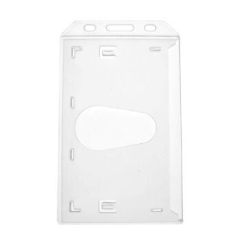 Clear Enclosed ID Card / Badge Holder (Portrait)
