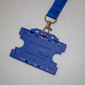 20mm Lanyard with Double Sided ID Holder (Blue)