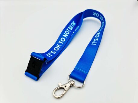 It's Okay to Not Be Okay 20mm Lanyard (Blue)