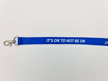 It's Okay to Not Be Okay 20mm Lanyard (Blue)