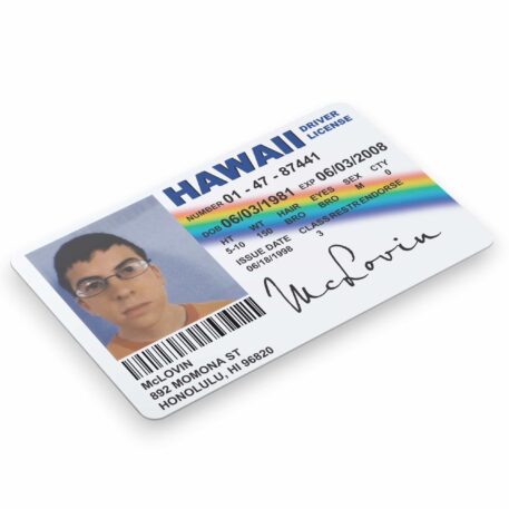 McLovin Superbad Novelty Driving License ID Card Replica