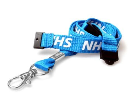 15mm NHS Staff Lanyard with Double Breakaway