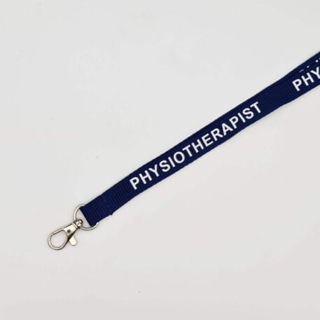 15mm Blue Physiotherapist Lanyard with Trigger Clip & Safety Breakaway