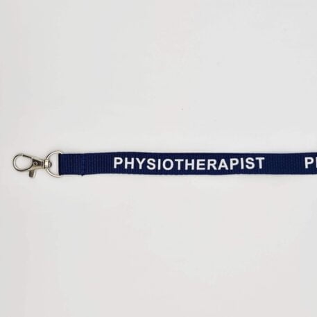 15mm Blue Physiotherapist Lanyard with Trigger Clip & Safety Breakaway