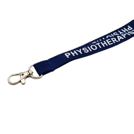 15mm Blue Physiotherapist Lanyard with Trigger Clip & Safety Breakaway