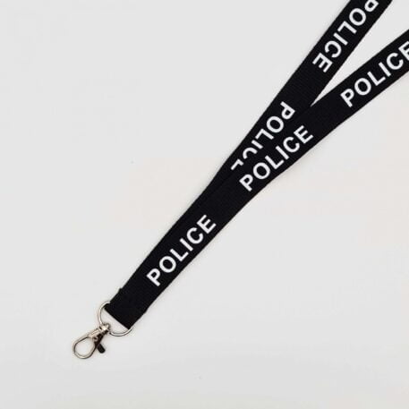 20mm Police Lanyard (Black)