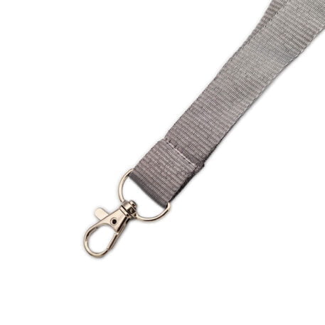 20mm Lanyard with Safety Breakaway & Trigger Clip (Grey)