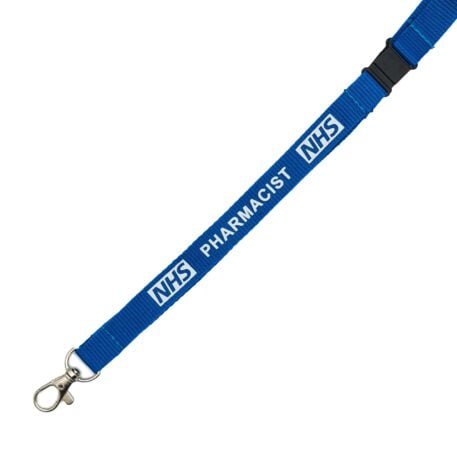 15mm NHS Pharmacist Lanyard with Double Breakaway