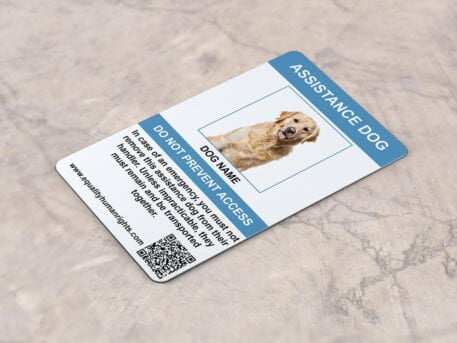 Service Dog / Assistance Dog ID Card