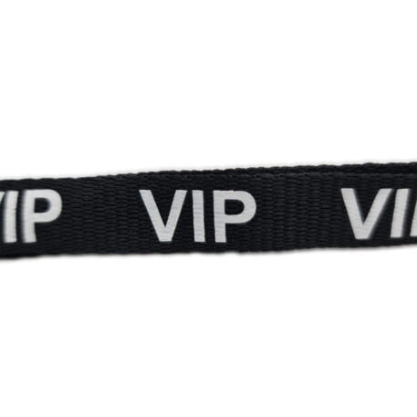 Black VIP Lanyard with Metal Clip