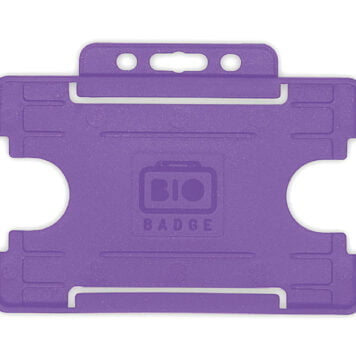 BIOBADGE Purple Single-Sided Card Holder