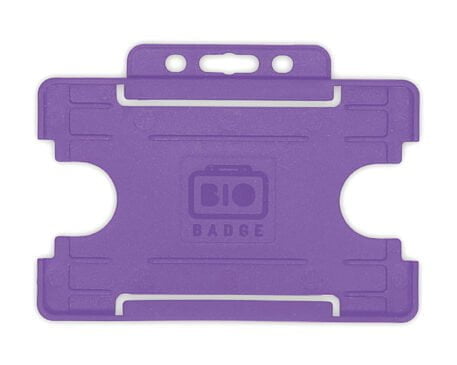 BIOBADGE Purple Single-Sided Card Holder