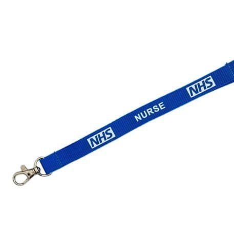 15mm NHS Nurse Lanyard with Double Breakaway and Metal Lobster Clip