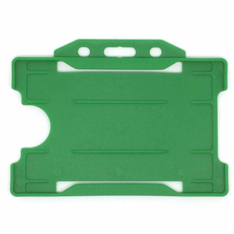 Light Green ID Card Holder Single-Sided Rigid Plastic (Horizontal / Landscape)