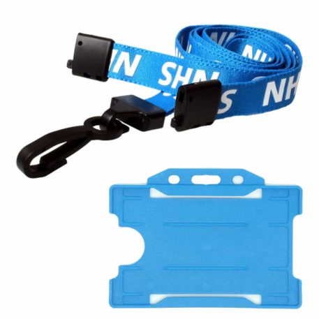 NHS Lanyard with ID Card Holder (Plastic)