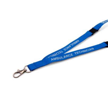 15mm NHS Ambulance Technician Lanyard with Double Breakaway & Metal Trigger Clip
