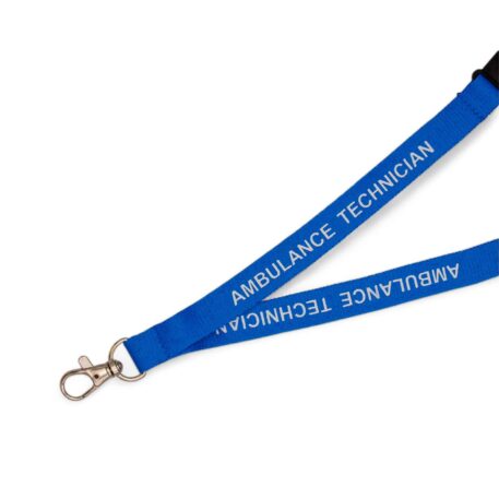 15mm NHS Ambulance Technician Lanyard with Double Breakaway & Metal Trigger Clip